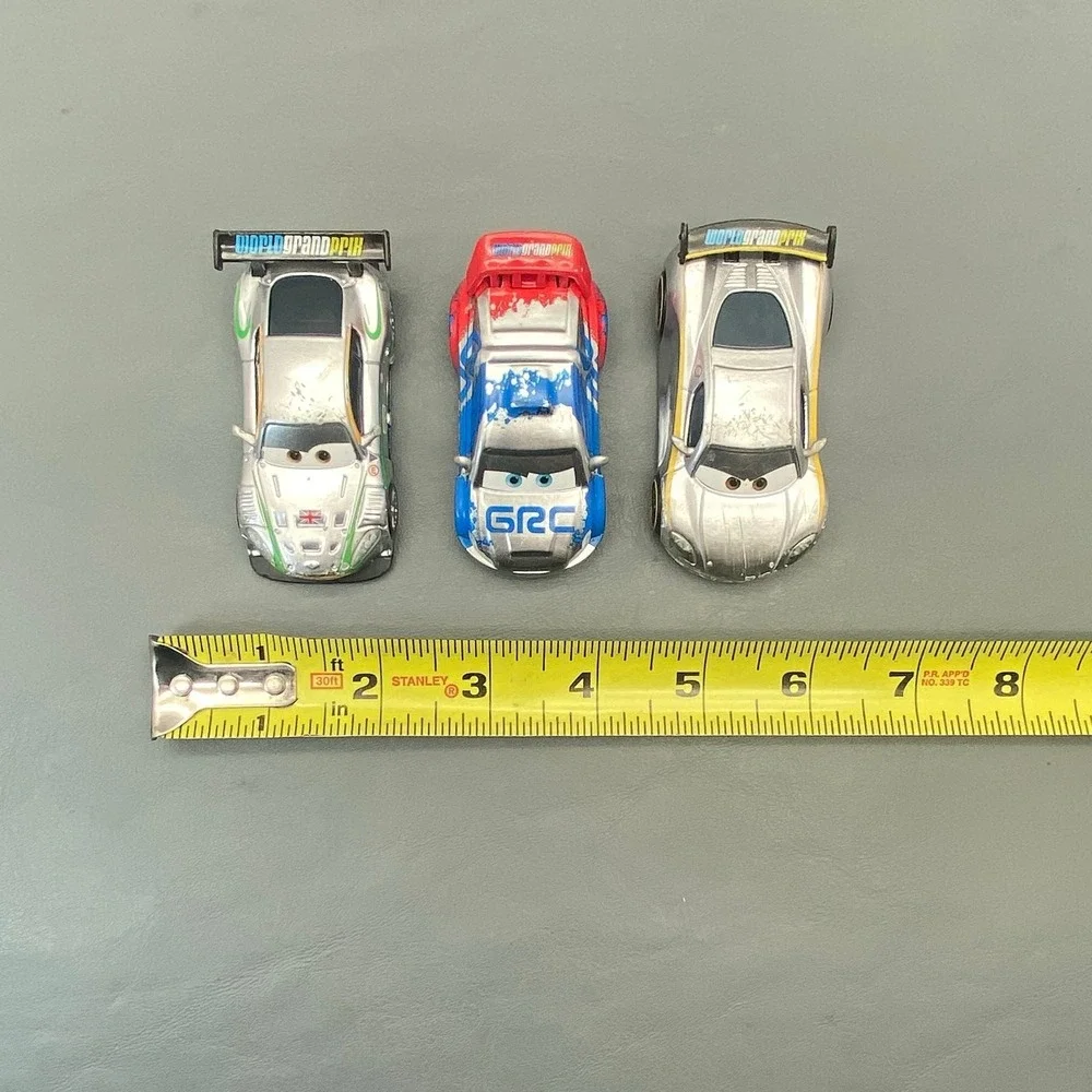 Disney Cars Diecast Lot Silver Nigel Gearsley Raoul CaRoule Shu Todoroki